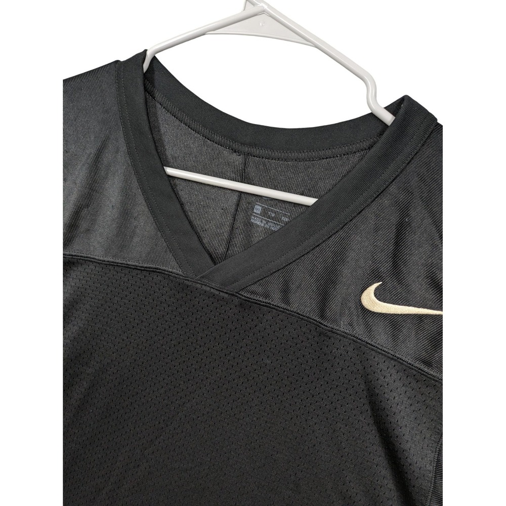 Nike Shirt Mens 2XL Black Mesh Football Practice Jersey Short Sleeve Athletic